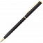 Ручка шариковая Hotel Gold, ver.2, черная с логотипом в Самаре заказать по выгодной цене в кибермаркете AvroraStore