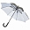 Зонт-трость Wind, серебристый с логотипом в Самаре заказать по выгодной цене в кибермаркете AvroraStore