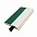 Бизнес-блокнот UNI, A5, бело-зеленый, мягкая обложка, в линейку, черное ляссе с логотипом в Самаре заказать по выгодной цене в кибермаркете AvroraStore