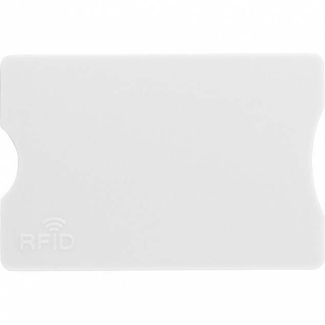 Держатель для карт, защита RFID, белый с логотипом в Самаре заказать по выгодной цене в кибермаркете AvroraStore