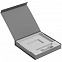 Коробка Memoria под ежедневник, аккумулятор и ручку, серая с логотипом в Самаре заказать по выгодной цене в кибермаркете AvroraStore