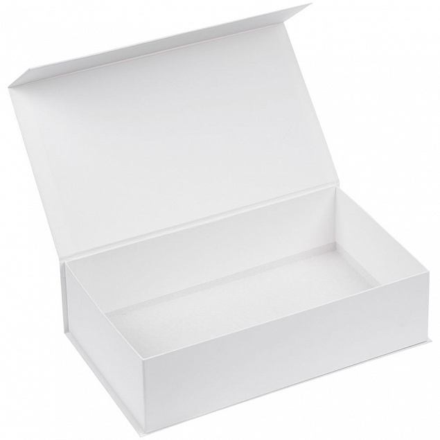 Коробка «Предвкушение волшебства» с шубером, белая с синим с логотипом в Самаре заказать по выгодной цене в кибермаркете AvroraStore