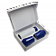 Набор Hot Box duo E2W (белый с синим) с логотипом в Самаре заказать по выгодной цене в кибермаркете AvroraStore