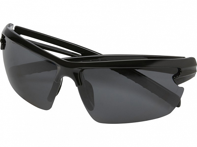 Поляризованные спортивные солнцезащитные очки Mönch в оправе из переработанного PET-пластика, черный с логотипом в Самаре заказать по выгодной цене в кибермаркете AvroraStore