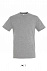 Фуфайка (футболка) REGENT мужская,Серый меланж 3XL с логотипом в Самаре заказать по выгодной цене в кибермаркете AvroraStore