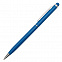 Шариковая ручка Touch Tip, голубая с логотипом в Самаре заказать по выгодной цене в кибермаркете AvroraStore