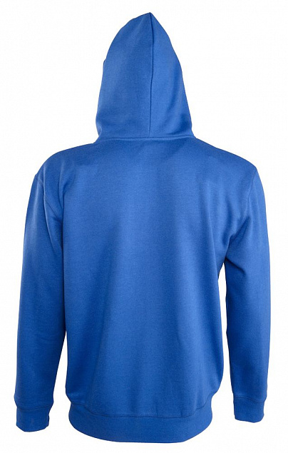 Толстовка мужская Soul men 290 с контрастным капюшоном, ярко-синяя с логотипом в Самаре заказать по выгодной цене в кибермаркете AvroraStore