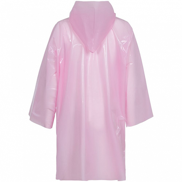 Дождевик-плащ CloudTime, розовый с логотипом в Самаре заказать по выгодной цене в кибермаркете AvroraStore