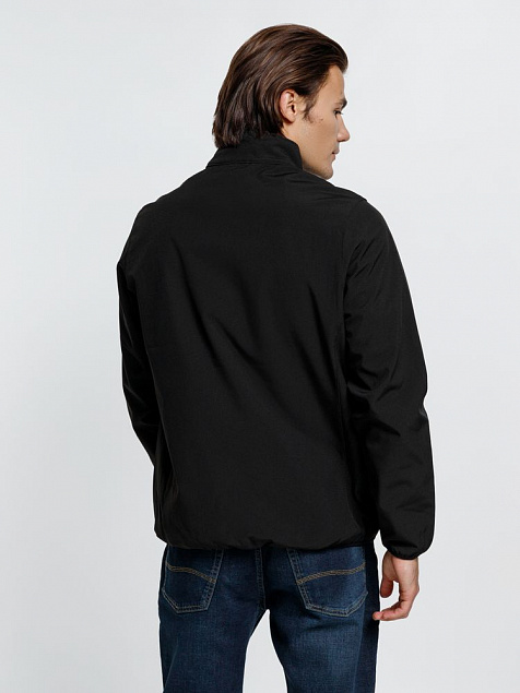 Куртка мужская Radian Men, черная с логотипом в Самаре заказать по выгодной цене в кибермаркете AvroraStore