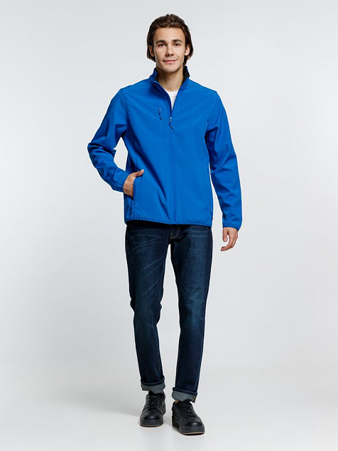 Куртка мужская Radian Men, ярко-синяя с логотипом в Самаре заказать по выгодной цене в кибермаркете AvroraStore