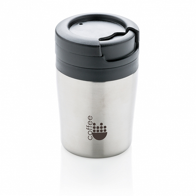 Термокружка Coffee-to-go, серебряный с логотипом в Самаре заказать по выгодной цене в кибермаркете AvroraStore