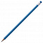 Карандаш простой Triangle с ластиком, синий с логотипом в Самаре заказать по выгодной цене в кибермаркете AvroraStore