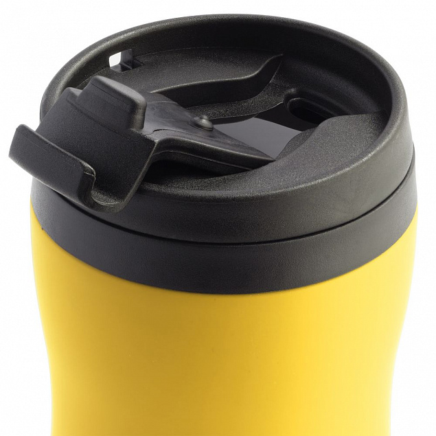 Термостакан Forma, желтый с логотипом в Самаре заказать по выгодной цене в кибермаркете AvroraStore