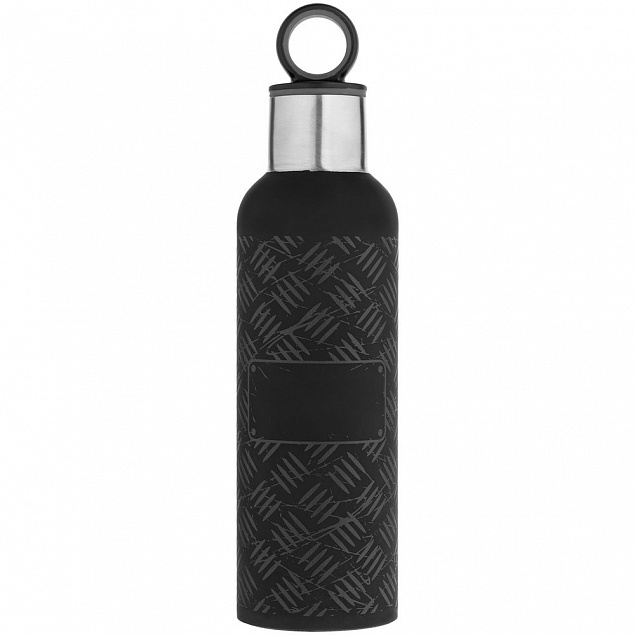 Tермобутылка Hard Work Black, черная с логотипом в Самаре заказать по выгодной цене в кибермаркете AvroraStore