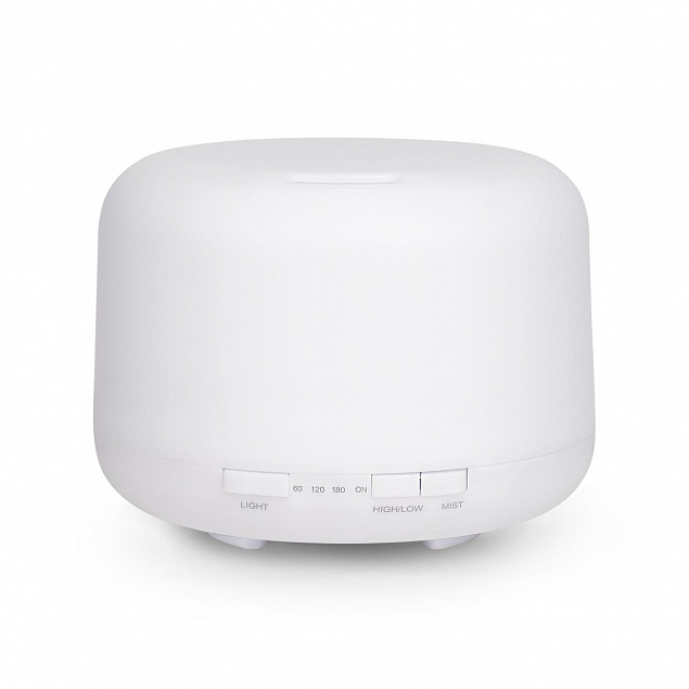 Увлажнитель-ароматизатор воздуха с подсветкой, Aero, 500 ml, белый с логотипом в Самаре заказать по выгодной цене в кибермаркете AvroraStore