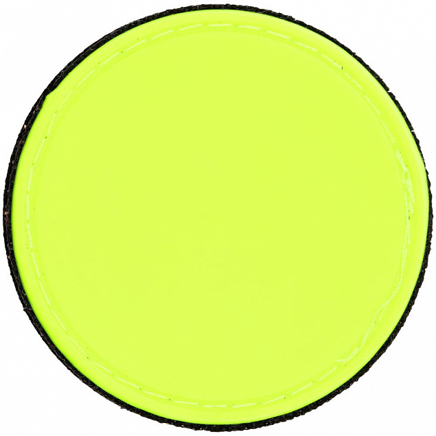 Лейбл из ПВХ с липучкой Menteqo Round, желтый неон с логотипом в Самаре заказать по выгодной цене в кибермаркете AvroraStore