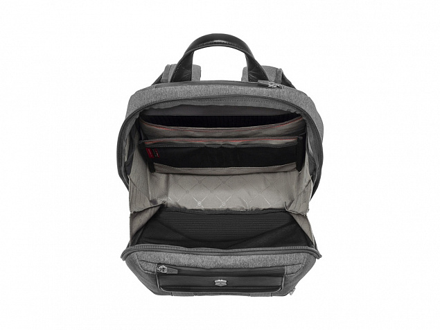 Рюкзак VICTORINOX Architecture Urban2 City Backpack 14'', серый, полиэстер / кожа, 30x19x42 см, 17 л с логотипом в Самаре заказать по выгодной цене в кибермаркете AvroraStore