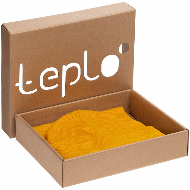 Коробка Teplo, малая, крафт с логотипом в Самаре заказать по выгодной цене в кибермаркете AvroraStore