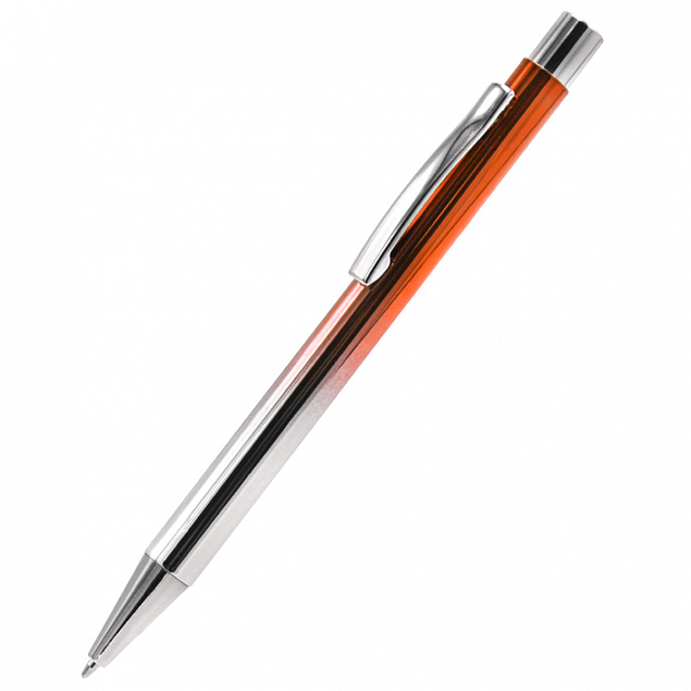 Ручка металлическая Синергия - Оранжевый OO с логотипом в Самаре заказать по выгодной цене в кибермаркете AvroraStore