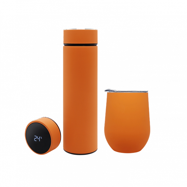 Набор Hot Box C (софт-тач) B, оранжевый с логотипом в Самаре заказать по выгодной цене в кибермаркете AvroraStore