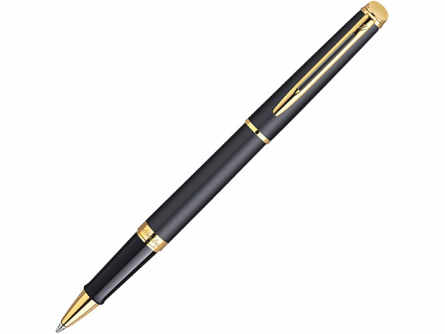 Ручка роллер «Hemisphere Black GT» с логотипом в Самаре заказать по выгодной цене в кибермаркете AvroraStore