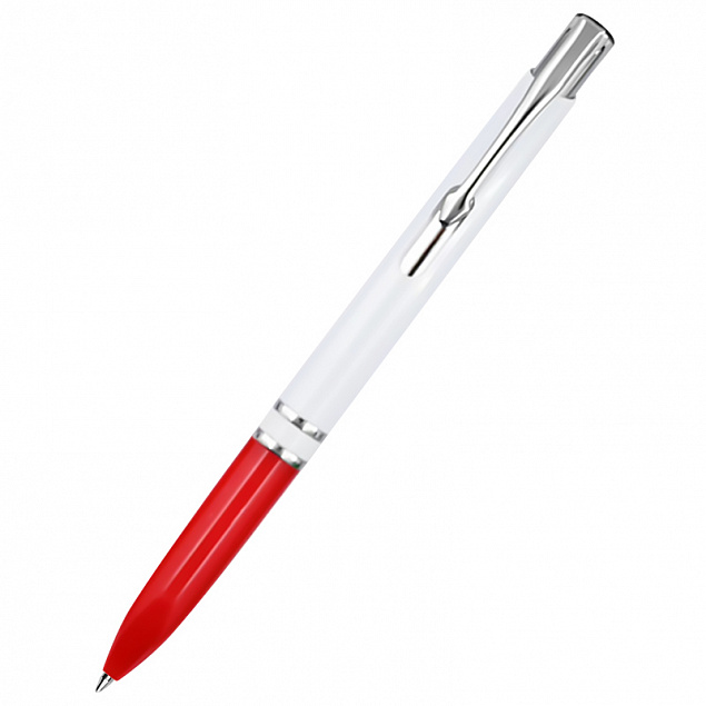 Ручка пластиковая Milana, красная с логотипом в Самаре заказать по выгодной цене в кибермаркете AvroraStore
