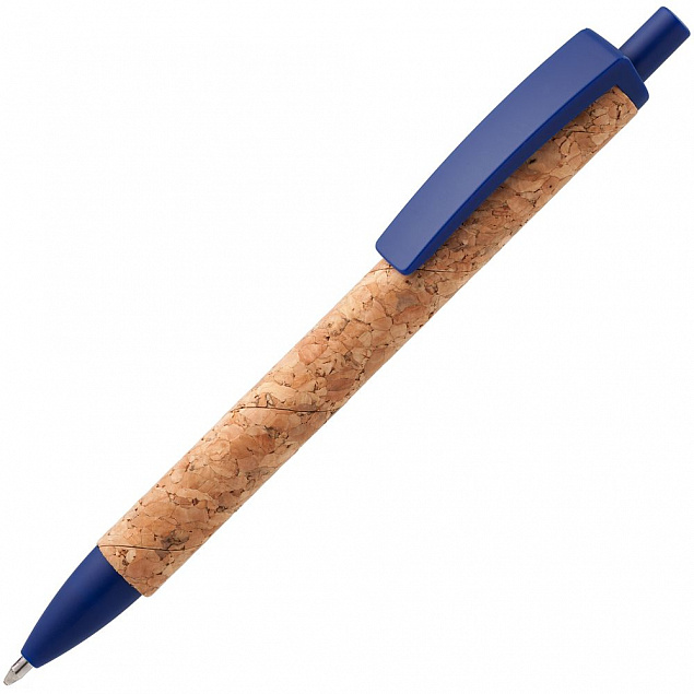Ручка шариковая Grapho, синяя с логотипом в Самаре заказать по выгодной цене в кибермаркете AvroraStore