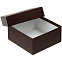 Коробка Emmet, средняя, коричневая с логотипом в Самаре заказать по выгодной цене в кибермаркете AvroraStore