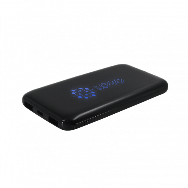 Внешний аккумулятор с подсветкой Bplanner Power 4 ST, 8000 mAh (Синий) с логотипом в Самаре заказать по выгодной цене в кибермаркете AvroraStore