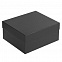 Коробка Satin, большая, черная с логотипом в Самаре заказать по выгодной цене в кибермаркете AvroraStore
