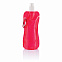 Складная бутылка для воды, 400 мл, красный с логотипом в Самаре заказать по выгодной цене в кибермаркете AvroraStore