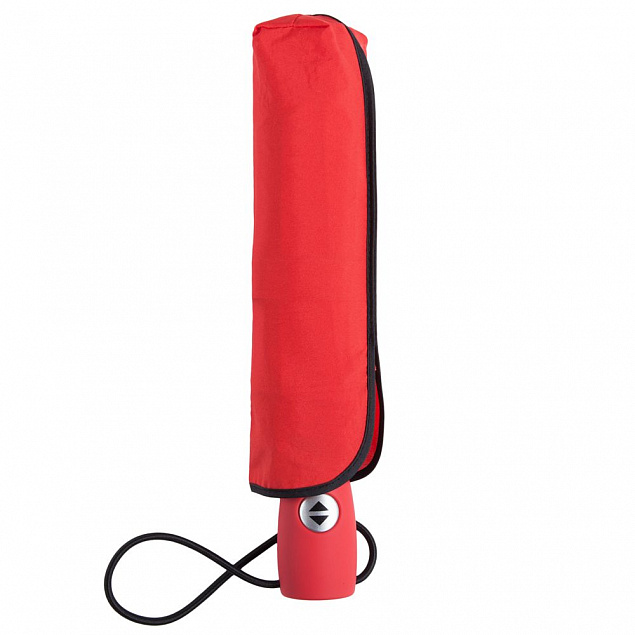 Зонт складной ARE-AOC, красный с логотипом в Самаре заказать по выгодной цене в кибермаркете AvroraStore