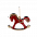 Ёлочная игрушка Лошадка (красный) с логотипом в Самаре заказать по выгодной цене в кибермаркете AvroraStore
