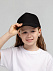 Бейсболка детская Standard Kids, черная с логотипом в Самаре заказать по выгодной цене в кибермаркете AvroraStore