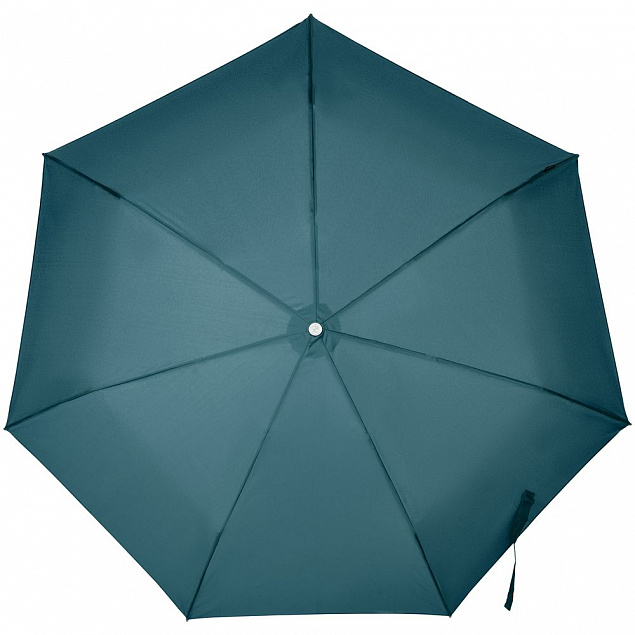 Складной зонт Alu Drop S, 3 сложения, 7 спиц, автомат, синий (индиго) с логотипом в Самаре заказать по выгодной цене в кибермаркете AvroraStore