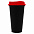 Стакан с крышкой Color Cap Black, черный с зеленым с логотипом в Самаре заказать по выгодной цене в кибермаркете AvroraStore