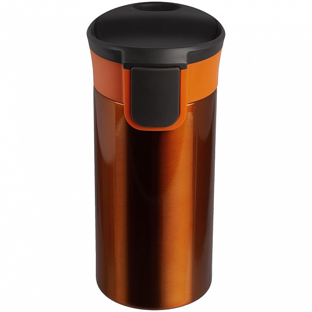 Термостакан Tralee, оранжевый с логотипом в Самаре заказать по выгодной цене в кибермаркете AvroraStore