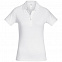 Рубашка поло женская Safran Timeless белая с логотипом в Самаре заказать по выгодной цене в кибермаркете AvroraStore