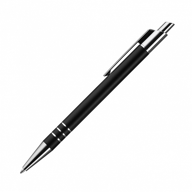 Шариковая ручка City, черная с логотипом в Самаре заказать по выгодной цене в кибермаркете AvroraStore