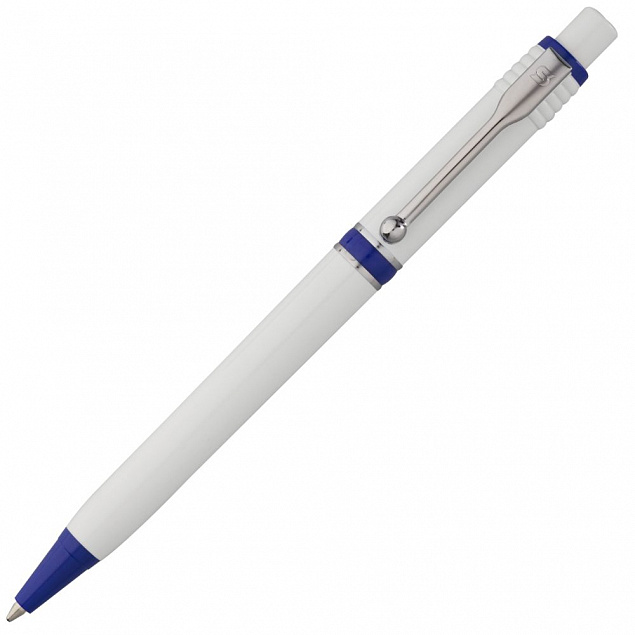 Ручка шариковая Raja, синяя с логотипом в Самаре заказать по выгодной цене в кибермаркете AvroraStore