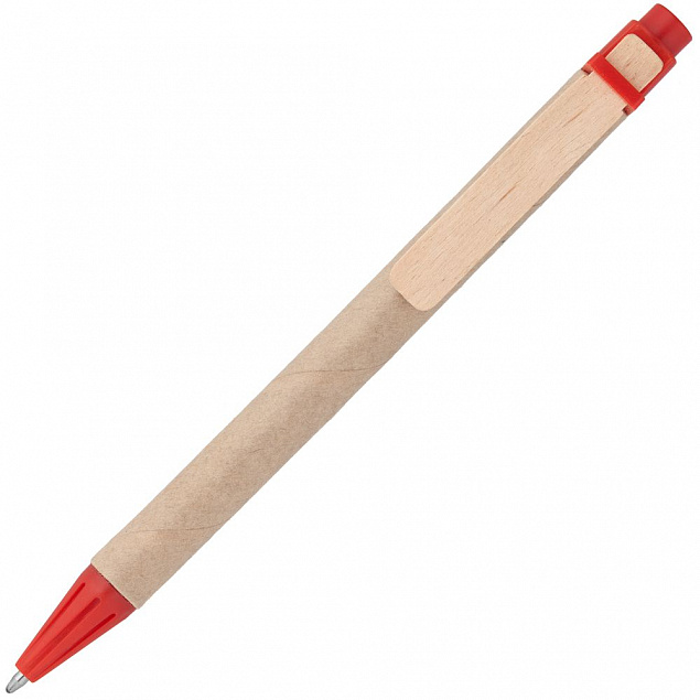 Ручка шариковая Wandy, красная с логотипом в Самаре заказать по выгодной цене в кибермаркете AvroraStore