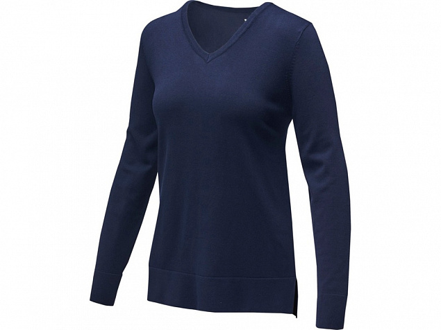 Пуловер Stanton с V-образным вырезом, женский с логотипом в Самаре заказать по выгодной цене в кибермаркете AvroraStore