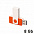 Флеш-карта TWISTA, 8Гб, оранжевый/белый с логотипом в Самаре заказать по выгодной цене в кибермаркете AvroraStore