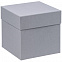 Коробка Cube S, серая с логотипом в Самаре заказать по выгодной цене в кибермаркете AvroraStore