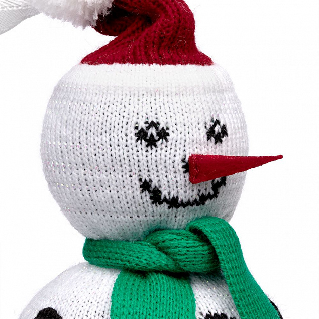 Елочная игрушка «Снеговик» с логотипом в Самаре заказать по выгодной цене в кибермаркете AvroraStore