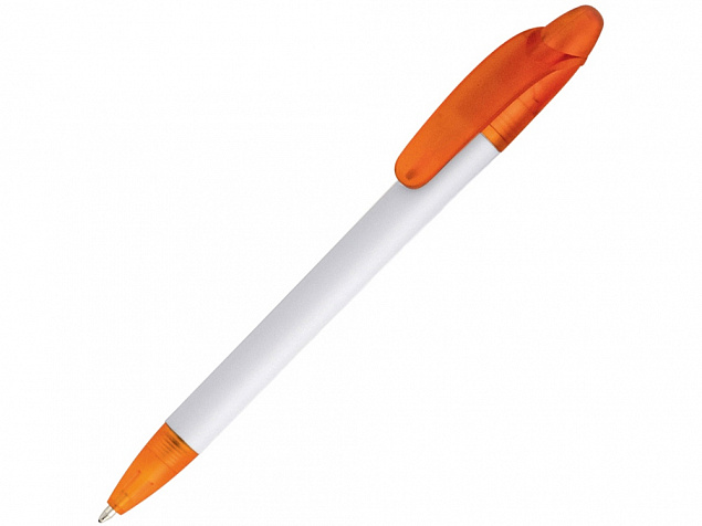Ручка шариковая Celebrity Эвита, белый/оранжевый с логотипом в Самаре заказать по выгодной цене в кибермаркете AvroraStore