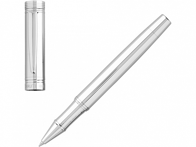 Ручка роллер «Zoom Silver» с логотипом в Самаре заказать по выгодной цене в кибермаркете AvroraStore