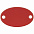 Шильдик металлический Alfa Oval, красный с логотипом в Самаре заказать по выгодной цене в кибермаркете AvroraStore