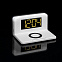 Часы настольные с беспроводным зарядным устройством Pitstop, белые с логотипом в Самаре заказать по выгодной цене в кибермаркете AvroraStore