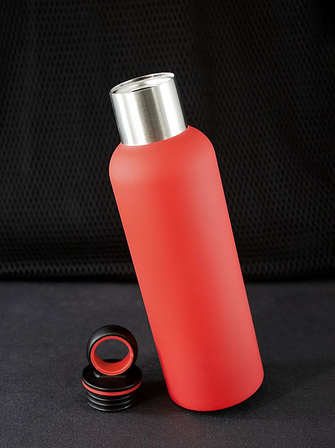 Термобутылка Sherp, красная с логотипом в Самаре заказать по выгодной цене в кибермаркете AvroraStore